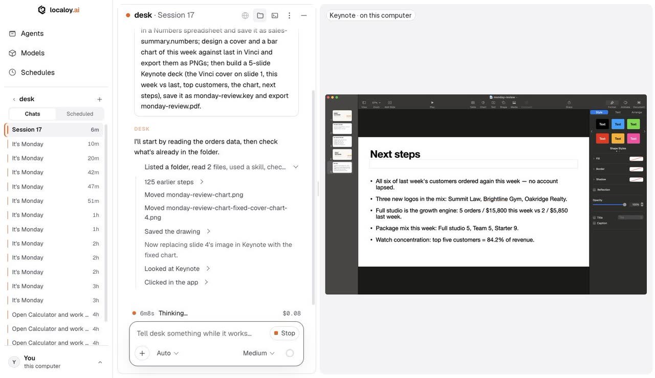localoy with the Keynote deck it built
